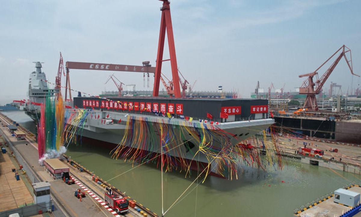 Trung Quốc hạ thủy tàu sân bay thứ ba, đặt tên là Phúc Kiến